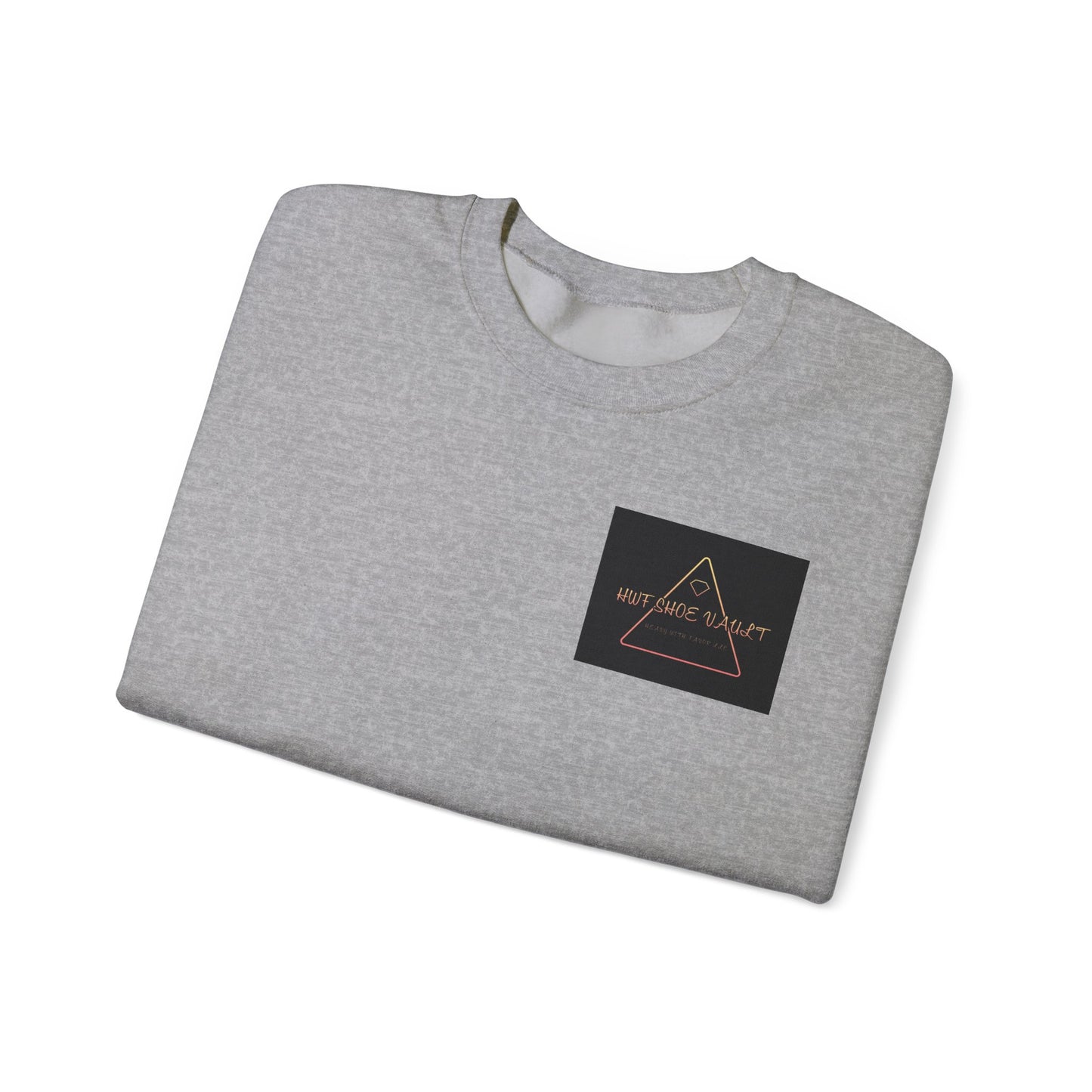 Minimalist Triangle Logo Sweatshirt — 'We Are The Problem' Chest Patch