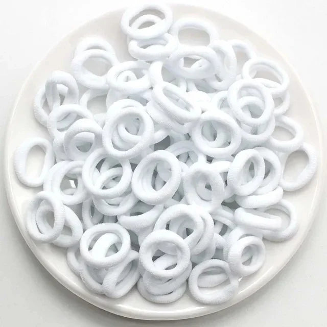 200-1000pcs Women Girls Colorful Nylon Elastic Hair Bands Ponytail Hold Small Hair Tie Rubber Bands Scrunchie Hair Accessories