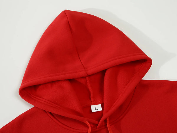Chic Lip Print Hoodie