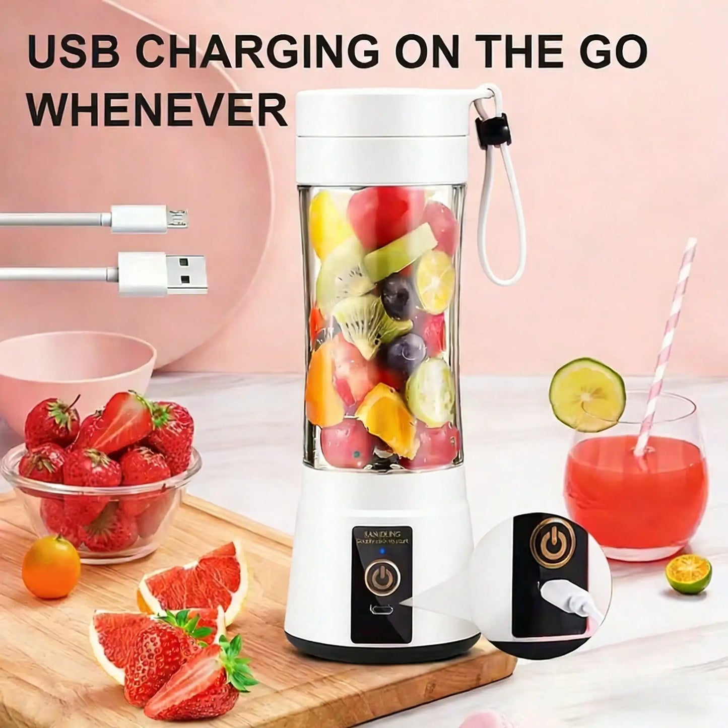 Compact USB Blender for Smoothies