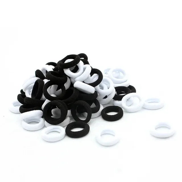 200-1000pcs Women Girls Colorful Nylon Elastic Hair Bands Ponytail Hold Small Hair Tie Rubber Bands Scrunchie Hair Accessories