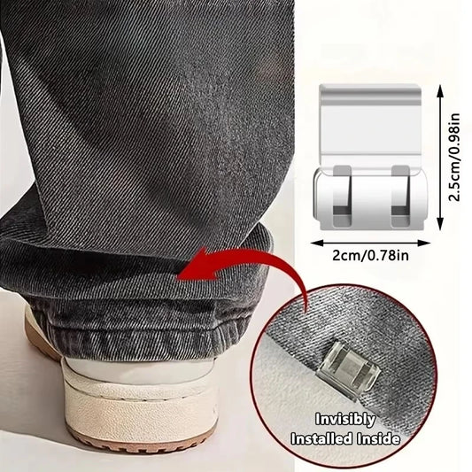 4~10PCS Invisible Leg Shortening Clip, Non-Slip Pants Edge Clip, Quick Fix Hem Clip, Hidden Pants Adjuster, Sewing Accessories