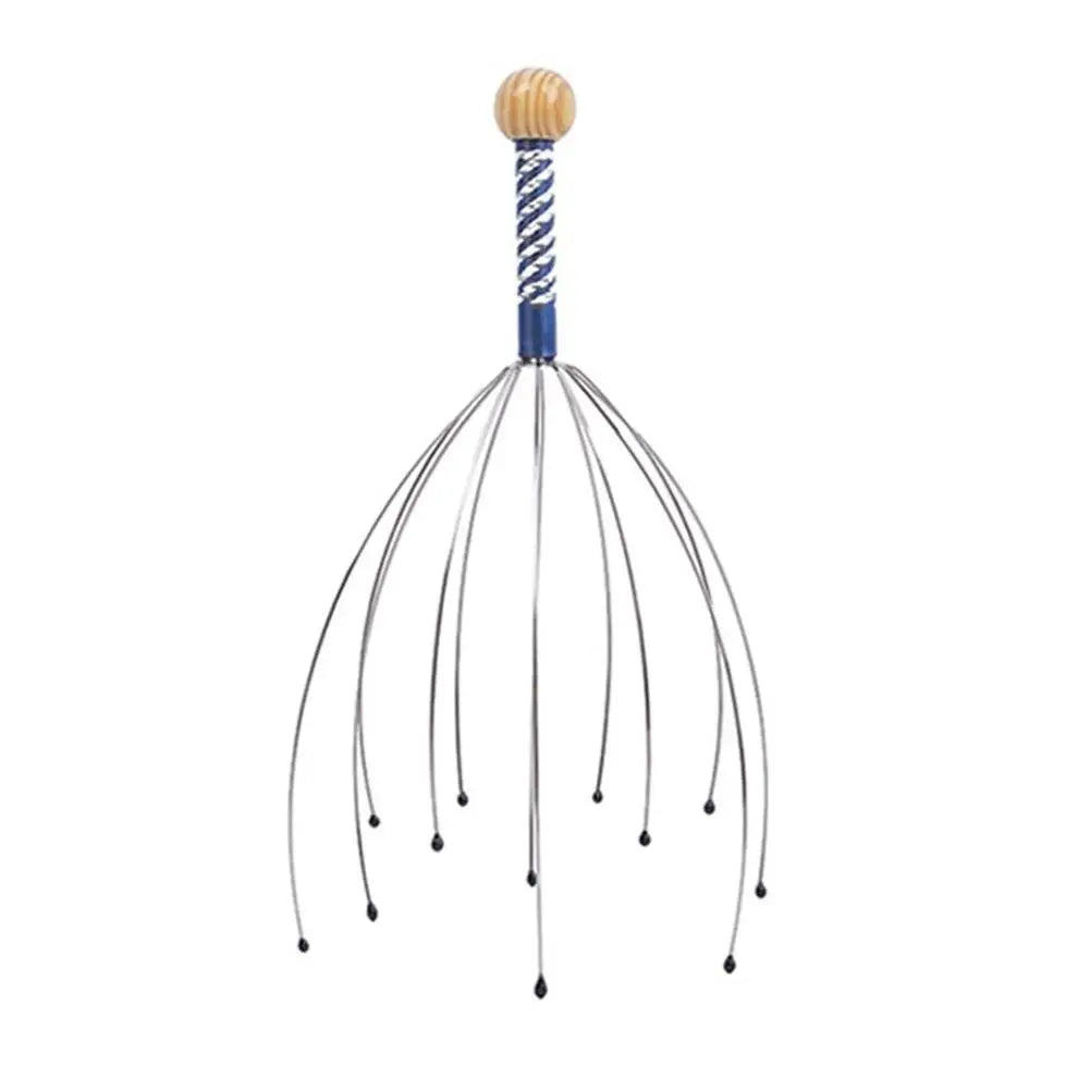 Octopus Head Massager Scratching Scalp Relaxation Relief Body Massager Scratcher Relieves Tension Health Care Tools Random Color