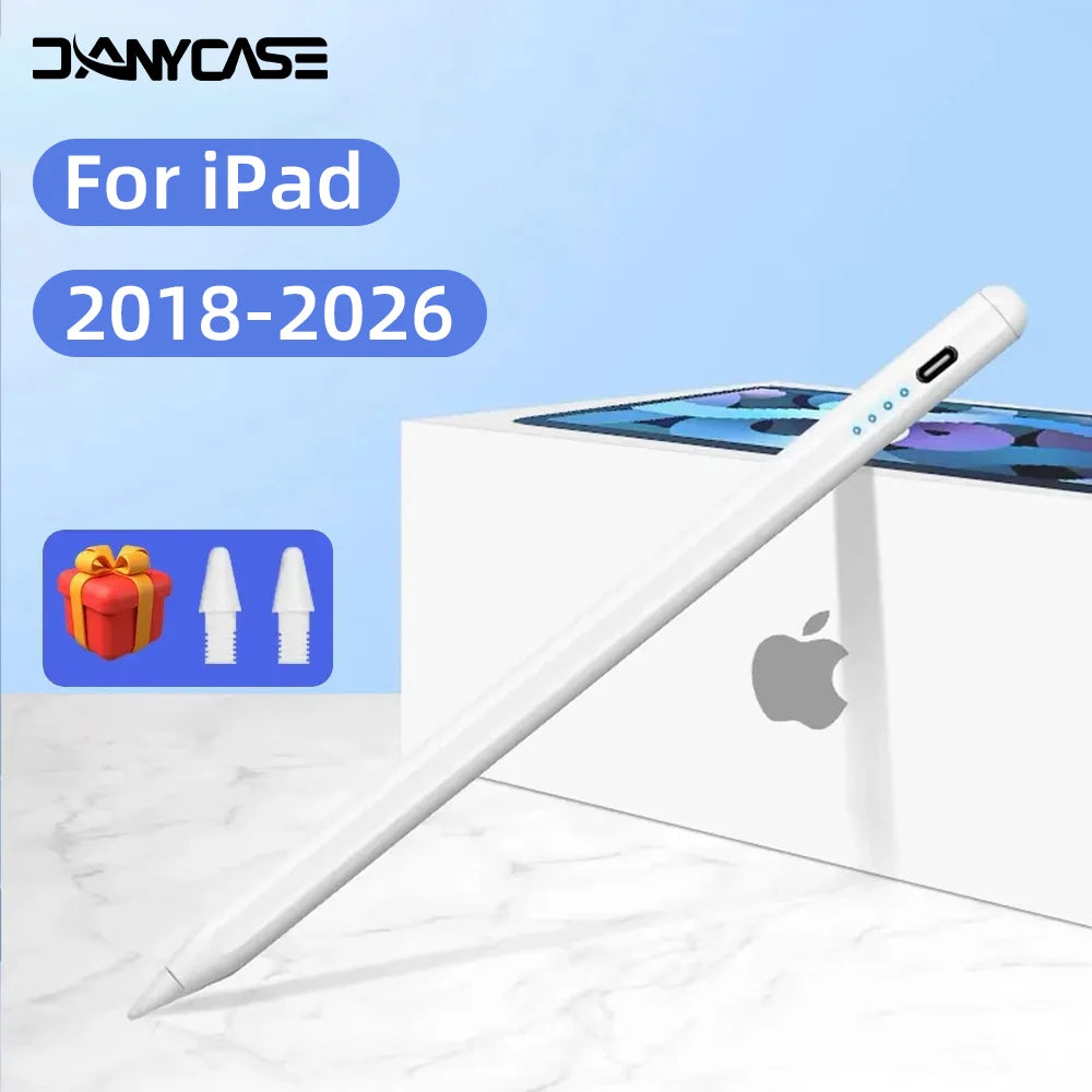 For Apple Pencil 2 Palm Rejection Power Display iPad Accessories iPad 2026 2025 2024 2019 2018 Pro 11 12.9 Air Mini Stylus Pen