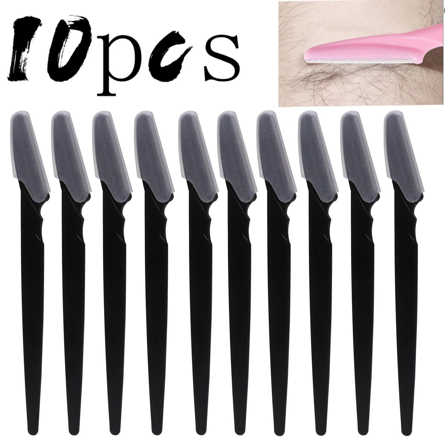 Wholesale 5/10/30/40pcs  Razor for Trimmer and Women Eyebrow and Men Shaver with Hair Razor and Face  Protective Cover,Safe rap
