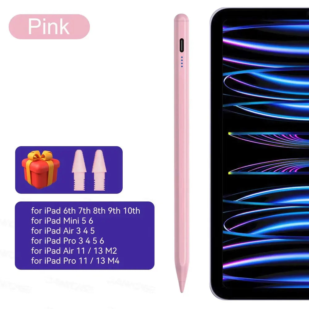 For Apple Pencil 2 Palm Rejection Power Display iPad Accessories iPad 2026 2025 2024 2019 2018 Pro 11 12.9 Air Mini Stylus Pen